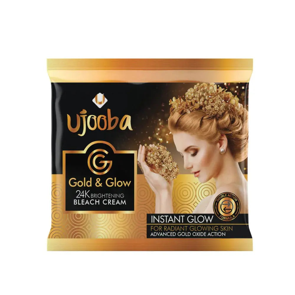 Gold & Glow 24K Brightening Bleach Cream 28g - Ujoobabeauty