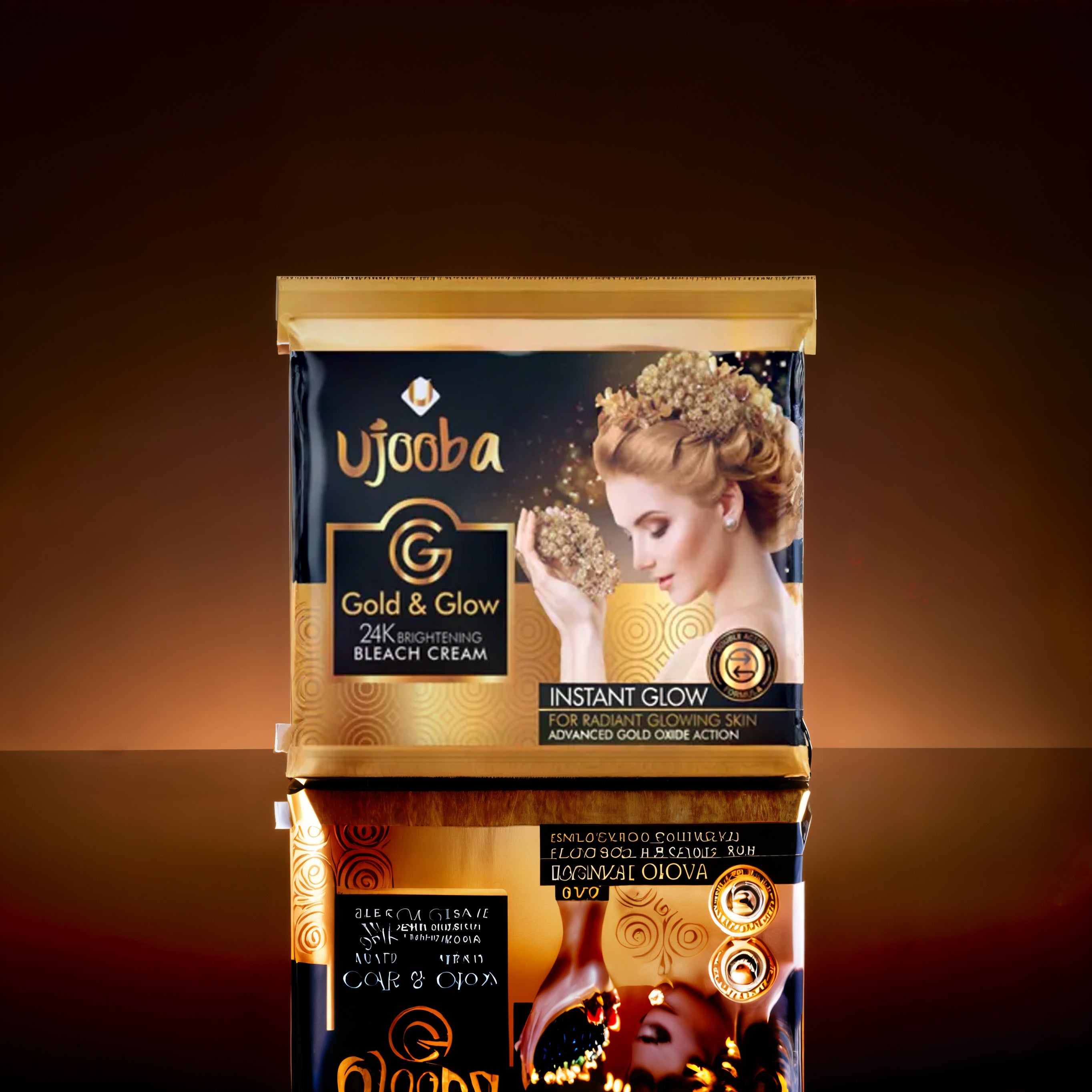 Ujooba Gold & Glow 24K Brightening Bleach Cream - Ujoobabeauty