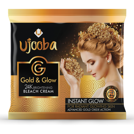 Ujooba Gold & Glow 24K Brightening Bleach Cream - Ujoobabeauty